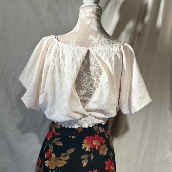 Free people textured crop blouse - Picture 3 of 3